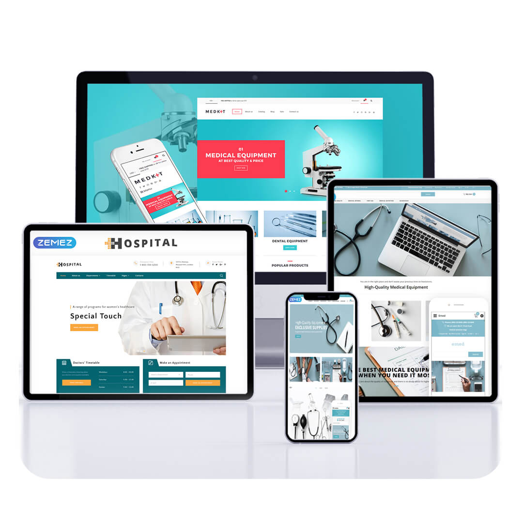 طراحی وب سایت تجهیزات پزشکی