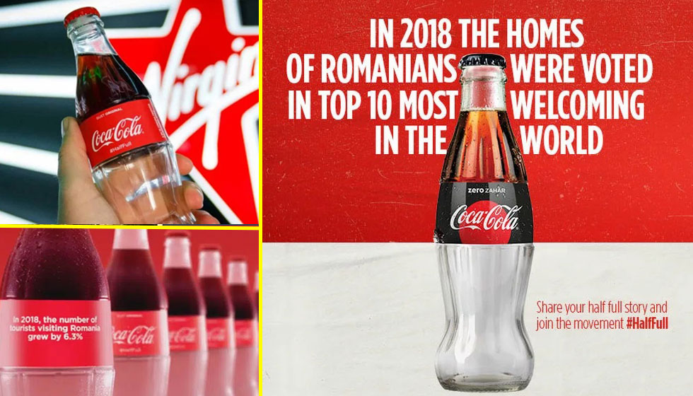 نمونه کمپین تبلیغاتی اجرا شده کوکاکولا در رومانی