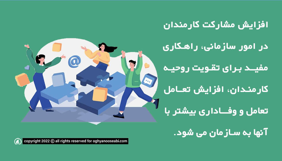 مزایای مدیریت بر مبنای مشارکت کارکنان 