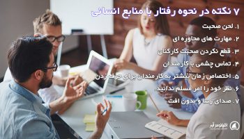 7-tips-on-communicating-with-employees نحوه رفتار با منابع انسانی نکته ها